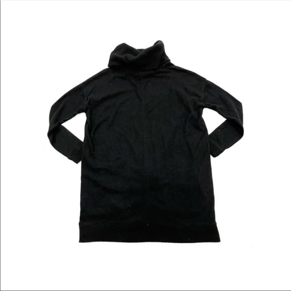 Lulus Sweater Dress Womens Medium Black Long Sleeve Cowl Neck Stretch Knit - Picture 5 of 5